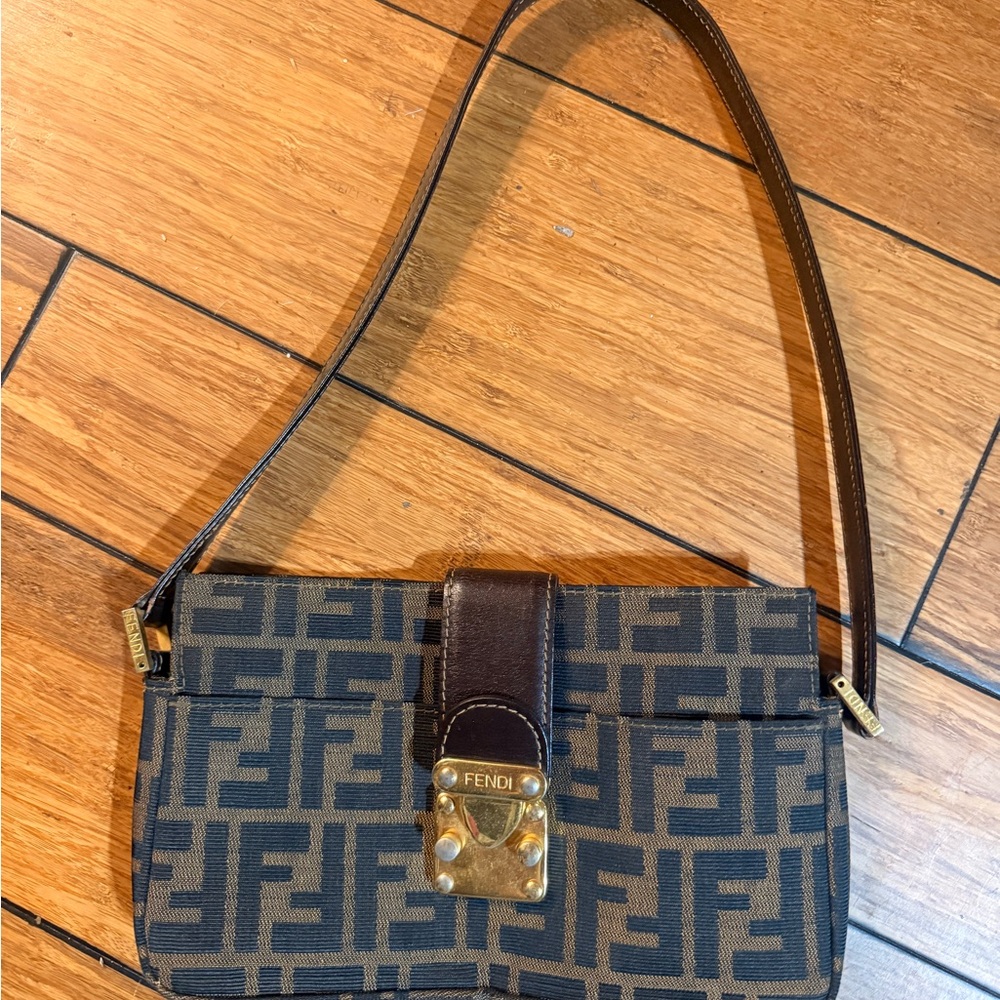 Authentic Vintage Fendi Clutch/Shoulder Bag!